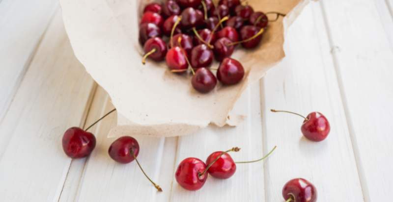 harvested cherries