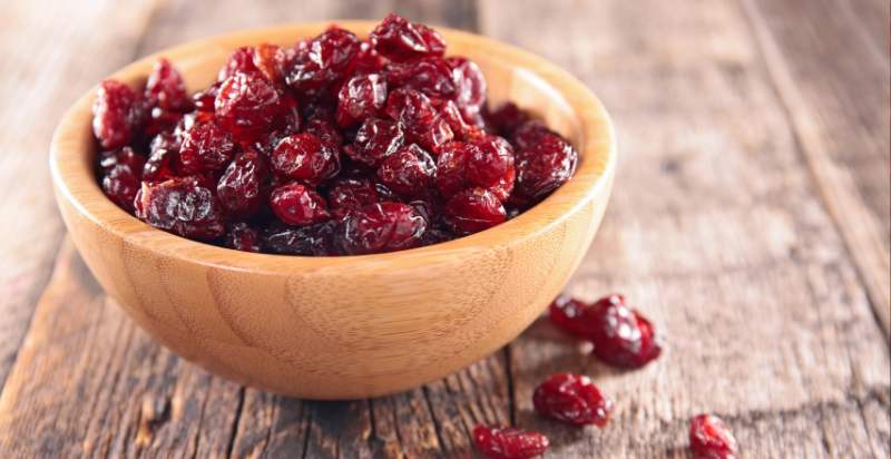 harvested cranberry