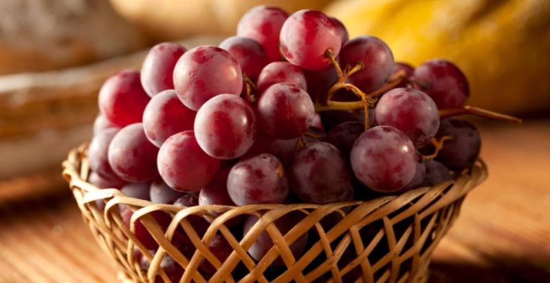 Harvested Candy Heart Grapes