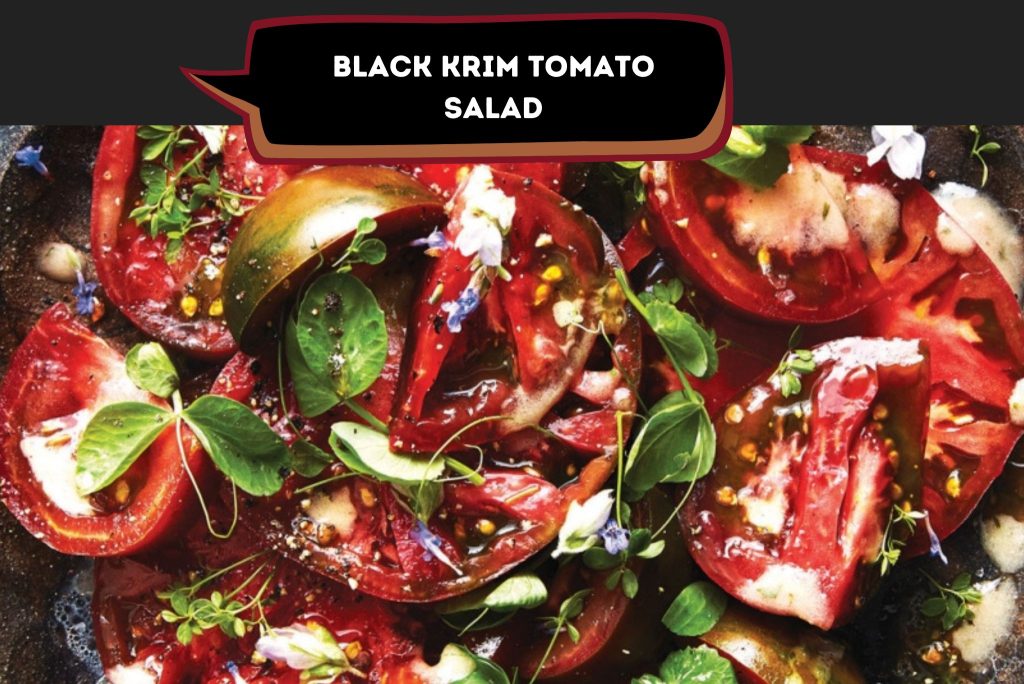 Black Krim Tomato salad