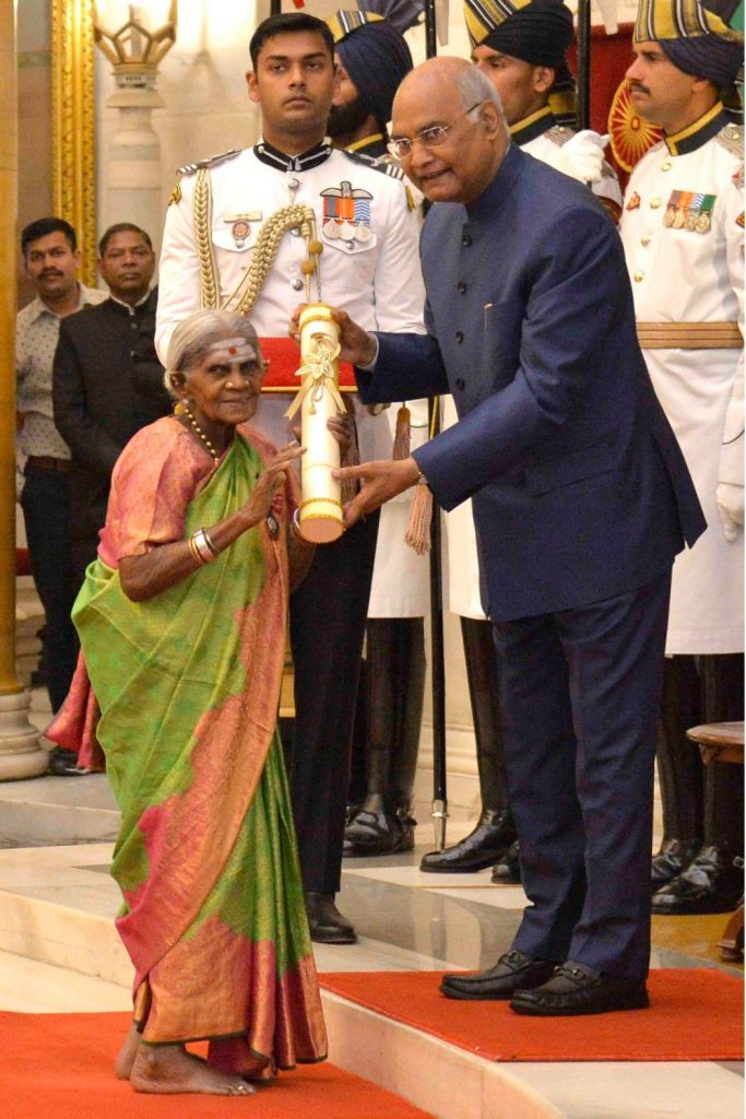 Thimakka Receives Padma Shri